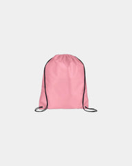 Custom polyester drawstring bag 18 x 15 in backpack - Pink