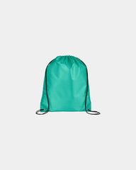 Custom polyester drawstring bag 18 x 15 in backpack - Teal