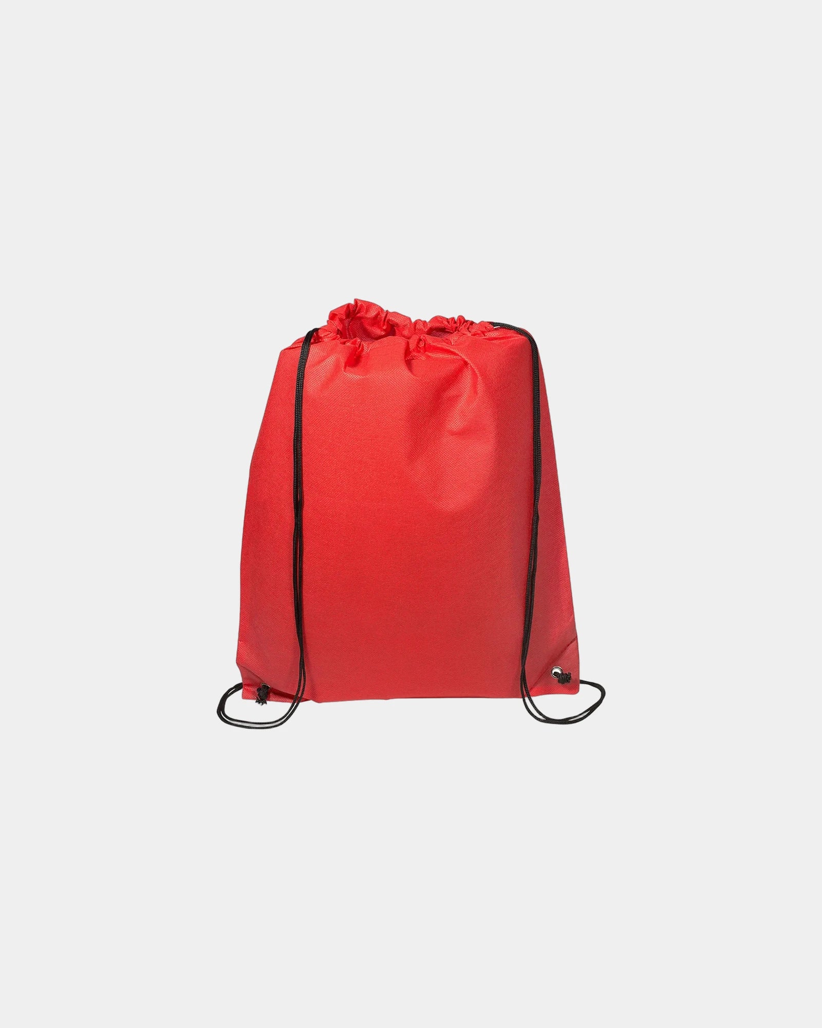 Custom non-woven drawstring bag cinch backpack 17.5x14.5 - Red