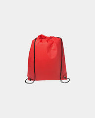 Custom non-woven drawstring bag cinch backpack 17.5x14.5 - Red