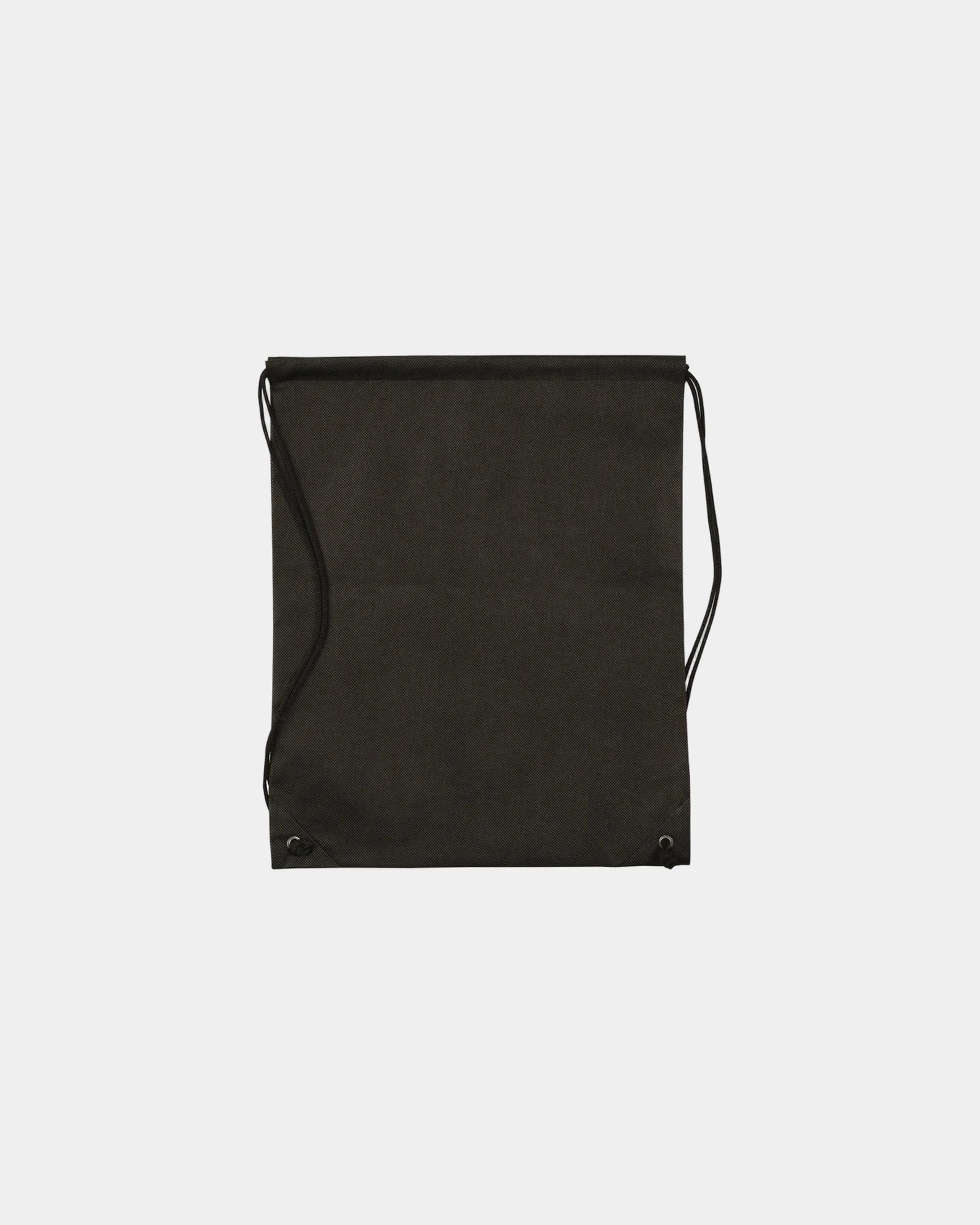 Custom non-woven drawstring bag cinch backpack 17.5x14.5 - Black