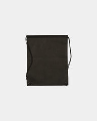 Custom non-woven drawstring bag cinch backpack 17.5x14.5 - Black