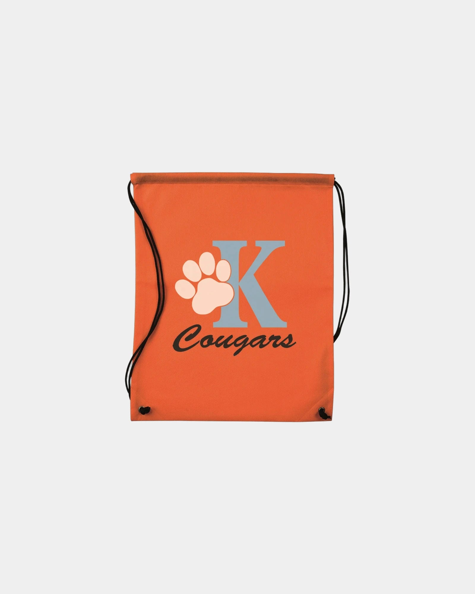 Custom non-woven drawstring bag cinch backpack 17.5x14.5 - Orange