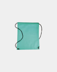 Custom non-woven drawstring bag cinch backpack 17.5x14.5 - Teal