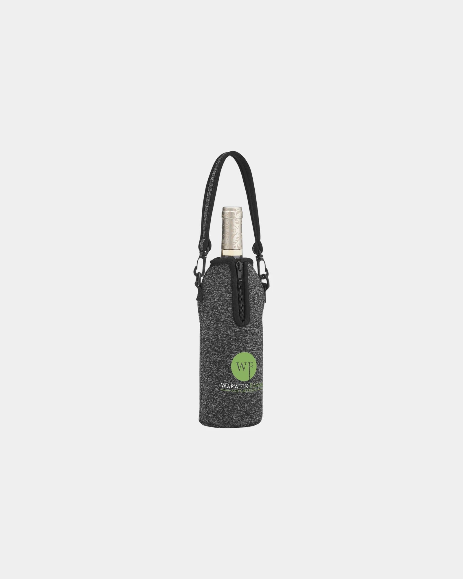 Custom neoprene wine cooler bag with corkscrew set - 1