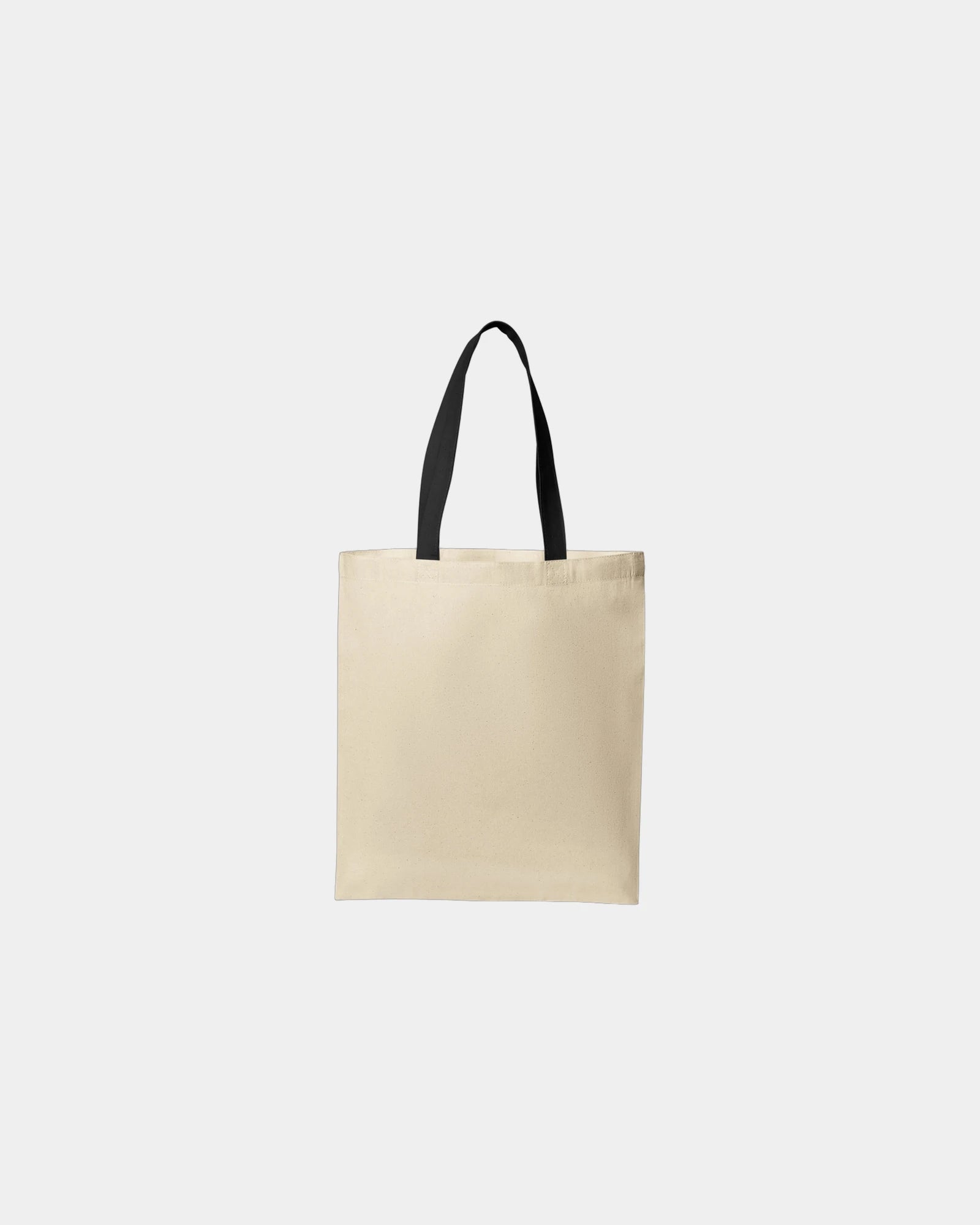 Custom cotton tote bag Port Authority Core Cotton - Natural/ Deep Black