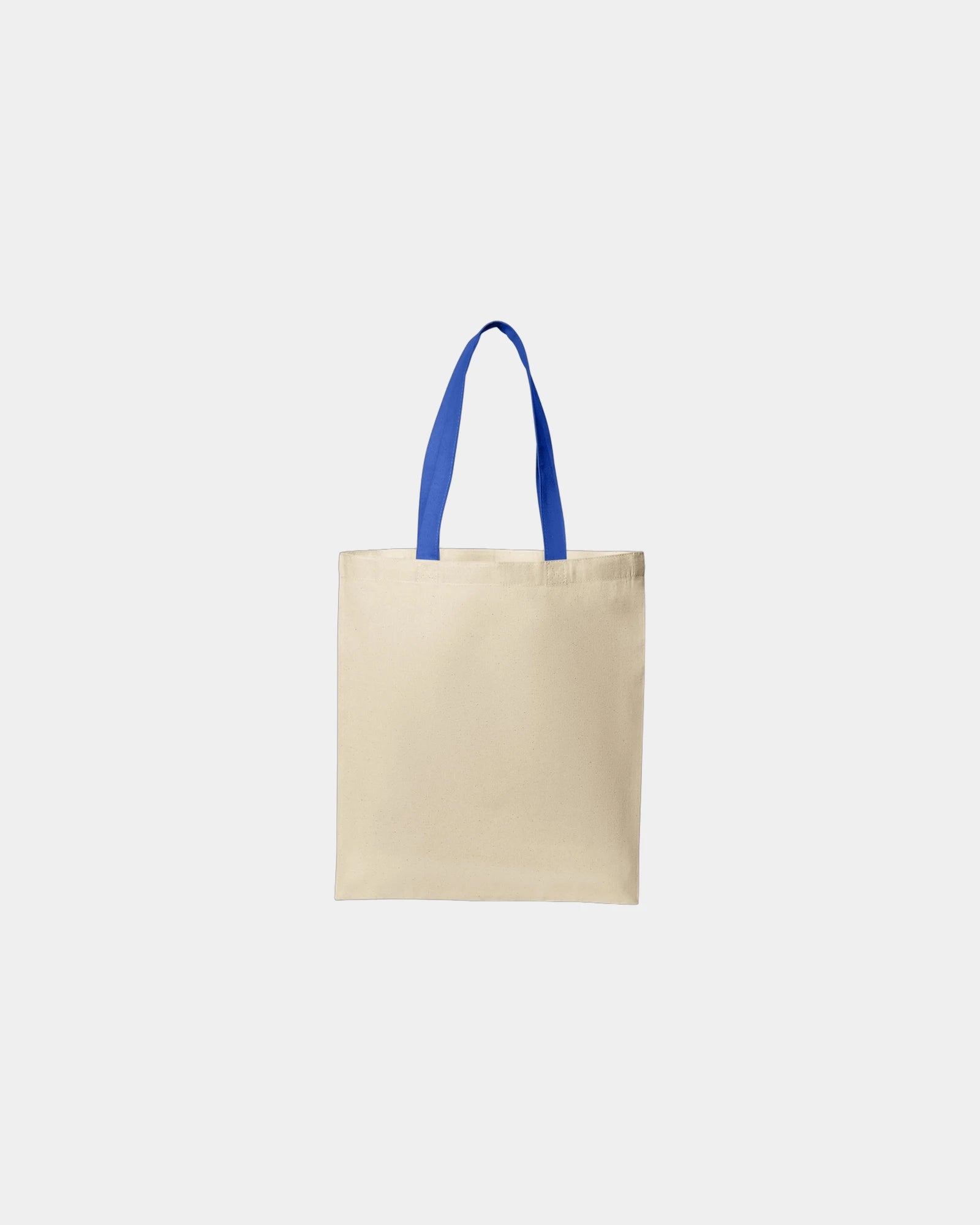 Custom cotton tote bag Port Authority Core Cotton - Natural/ True Royal