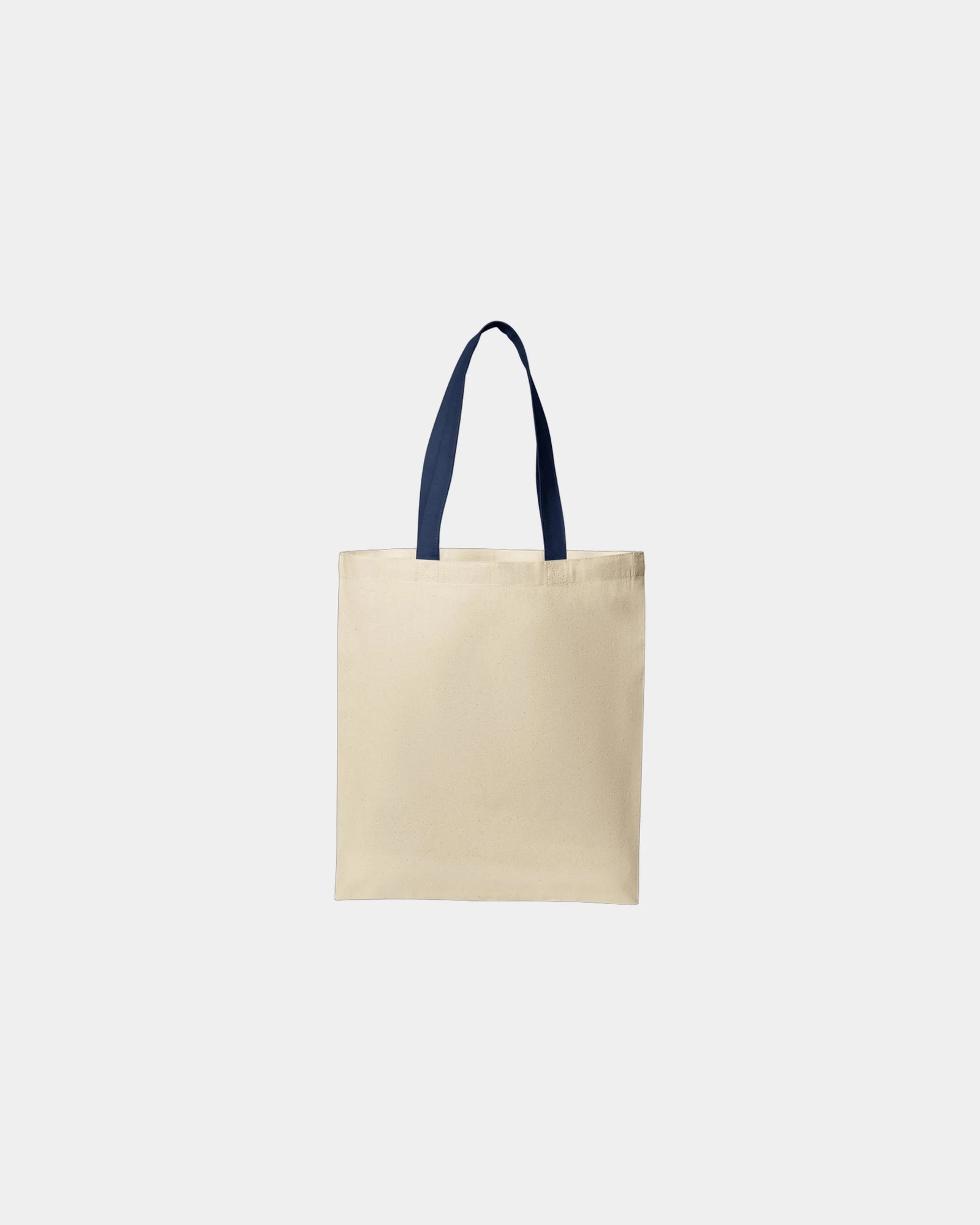 Custom cotton tote bag Port Authority Core Cotton - Natural/ River Blue Navy
