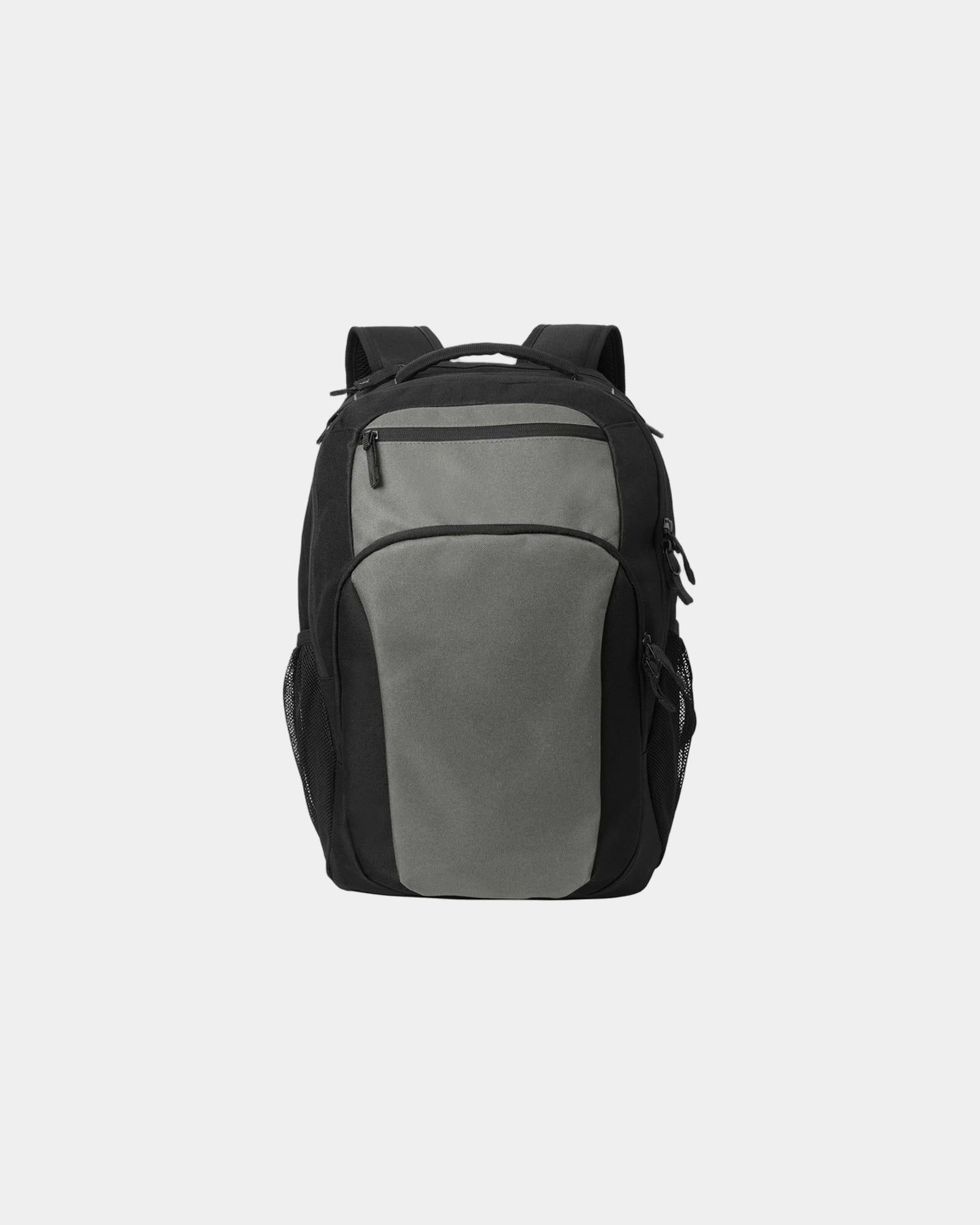 Custom polyester laptop backpack Port Authority Transport - Gusty Grey/ Black