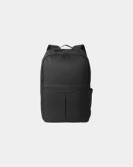 Custom matte polyester Port Authority 22L laptop backpack - Deep Black