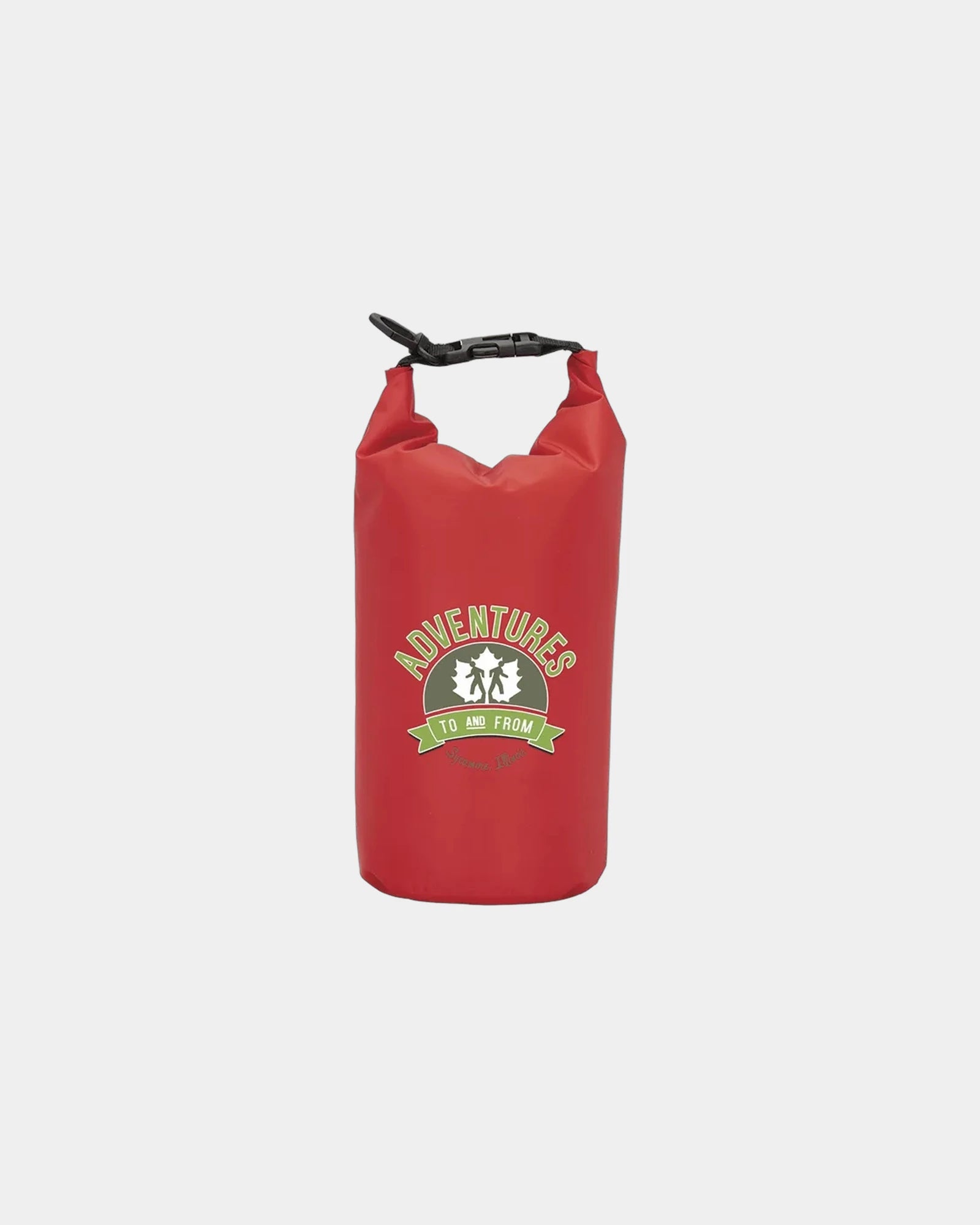 Custom waterproof 4L dry bag with carabiner clip - Red