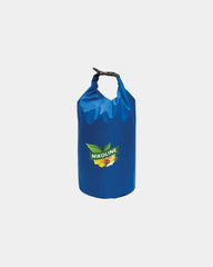 Custom waterproof 12L polyester dry bag with clip - Blue