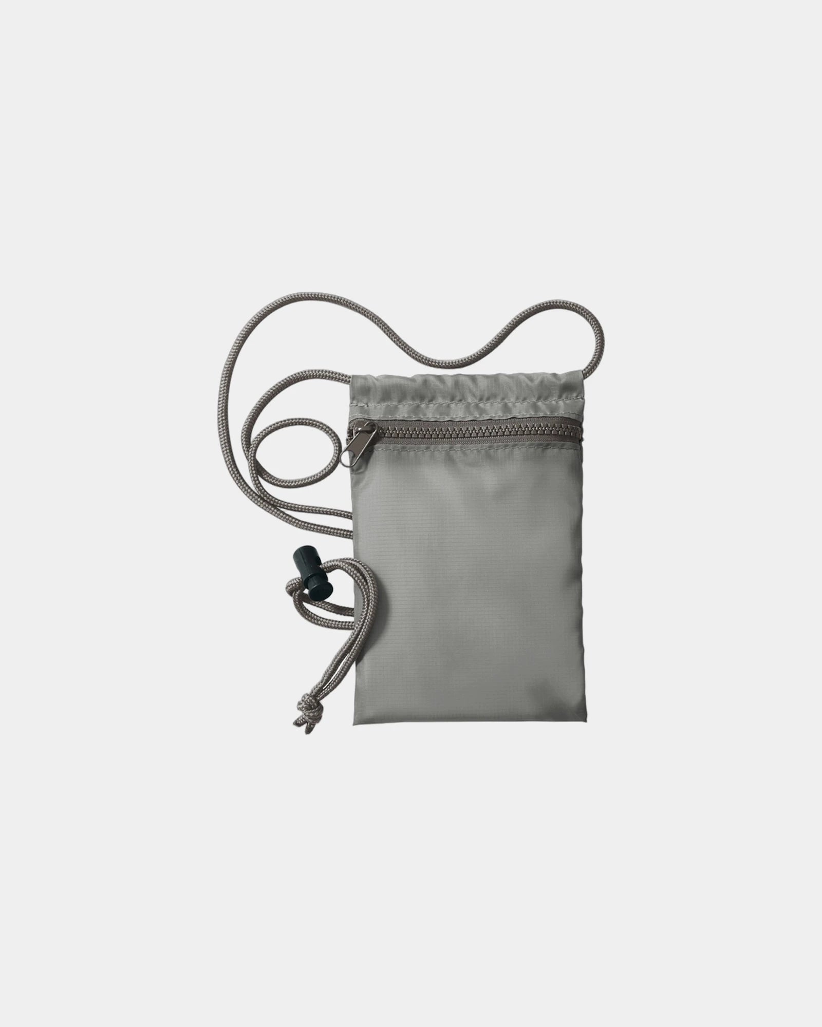 Custom polyester Port Authority Stash Crossbody Pouch - Gusty Grey/ Deep Smoke