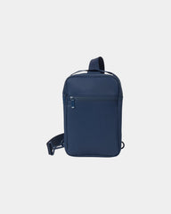 Custom matte polyester Port Authority sling bag - River Blue Navy
