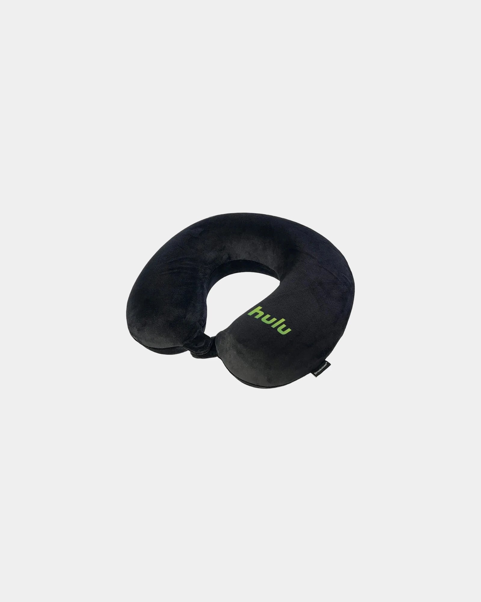 Custom memory foam neck pillow for travel comfort - Black