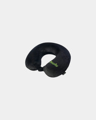Custom memory foam neck pillow for travel comfort - Black