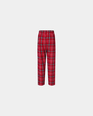 Custom cotton flannel pajama pants for men - Red/ White