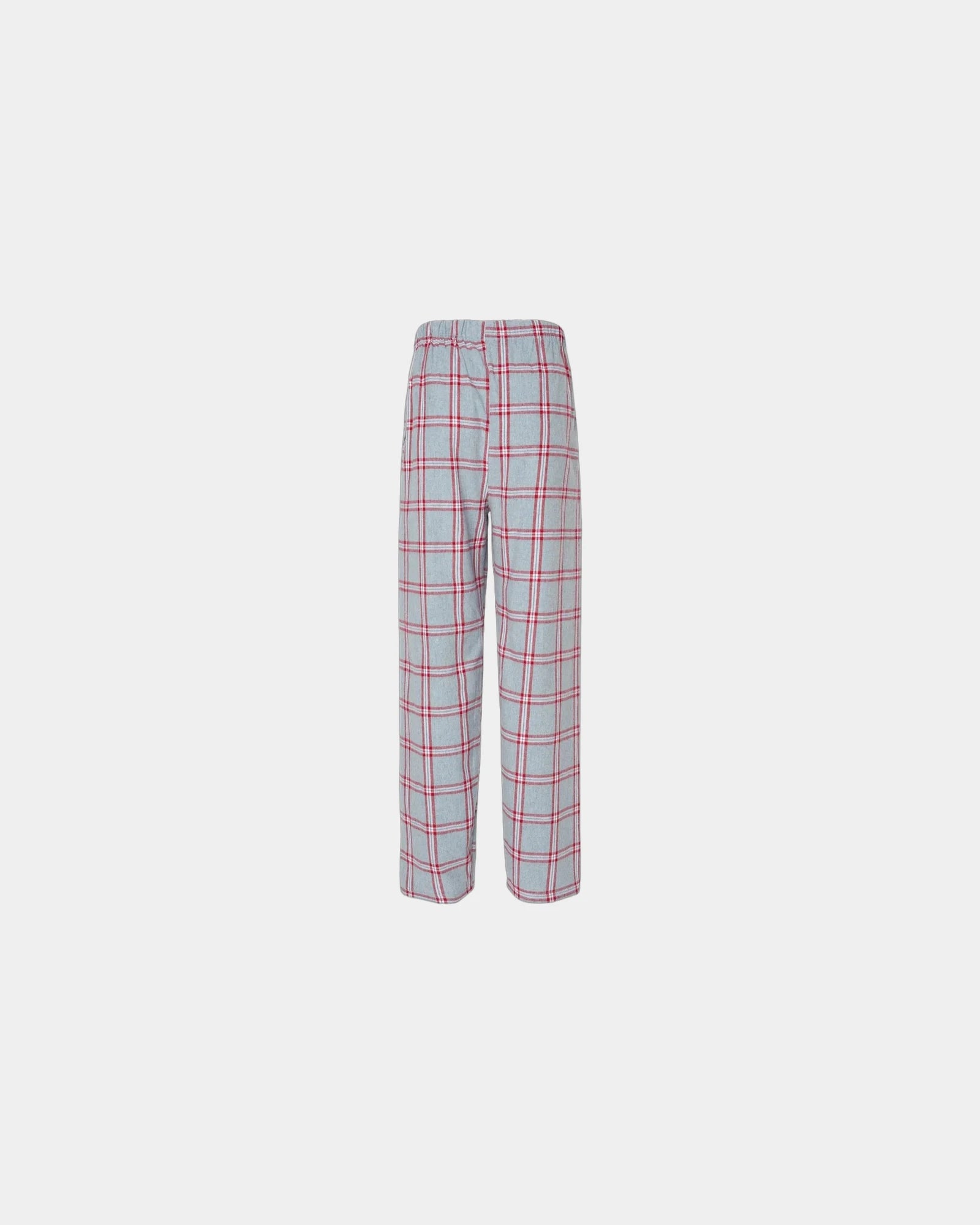 Custom cotton flannel pajama pants for men - Oxford Red Tomboy Plaid