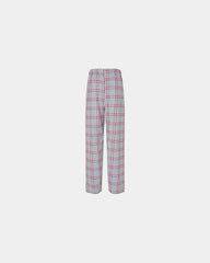 Custom cotton flannel pajama pants for men - Oxford Red Tomboy Plaid