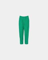 Custom cotton flannel pajama pants for men - Kelly Field Day Plaid
