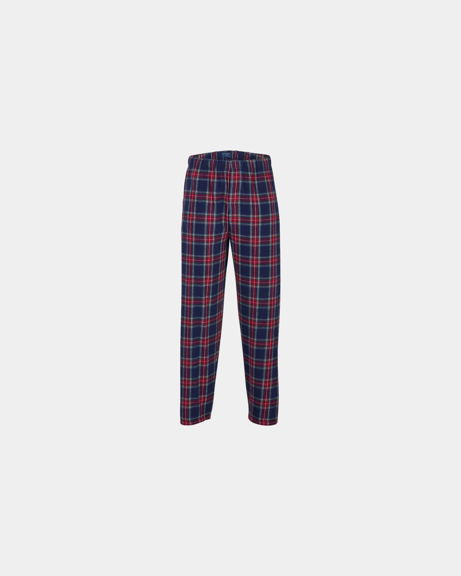 Custom cotton flannel pajama pants for men - Yuletide Plaid