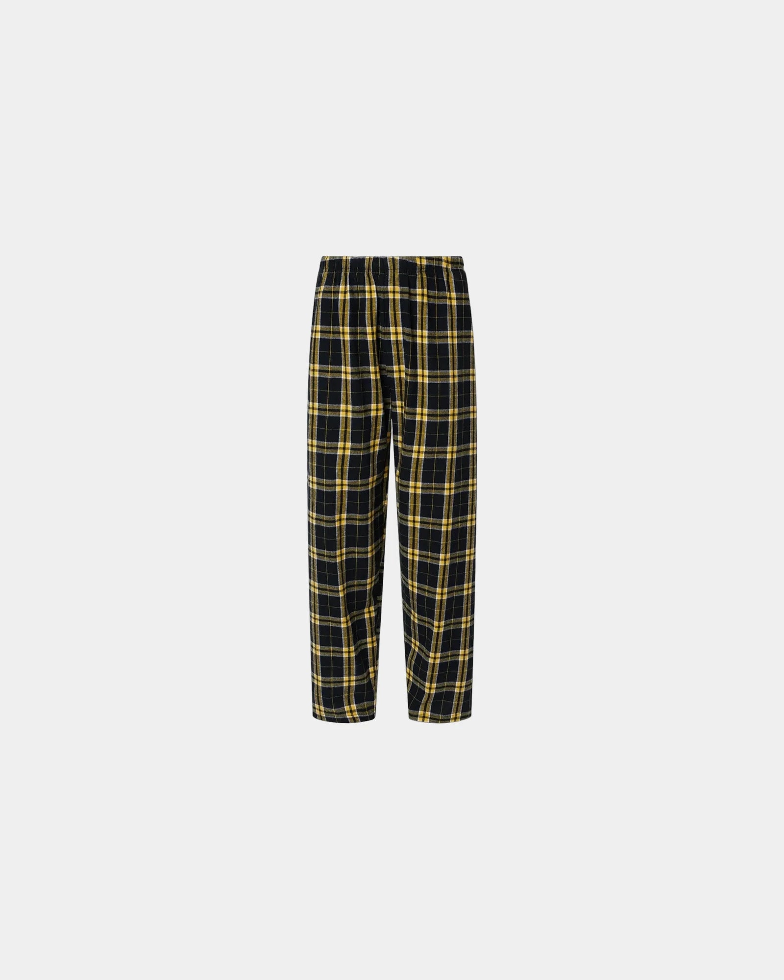 Custom cotton flannel pajama pants for men - Black/ Gold