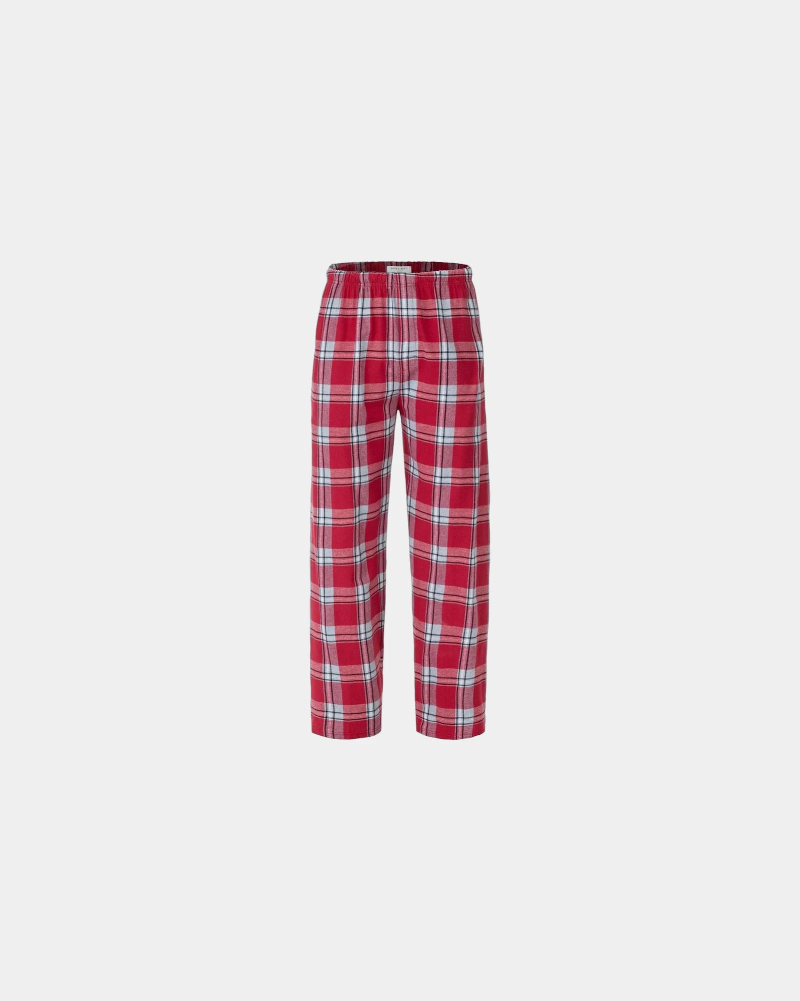 Custom cotton flannel pajama pants for men - Red Mcintosh Plaid
