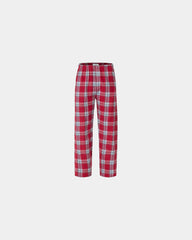 Custom cotton flannel pajama pants for men - Red Mcintosh Plaid