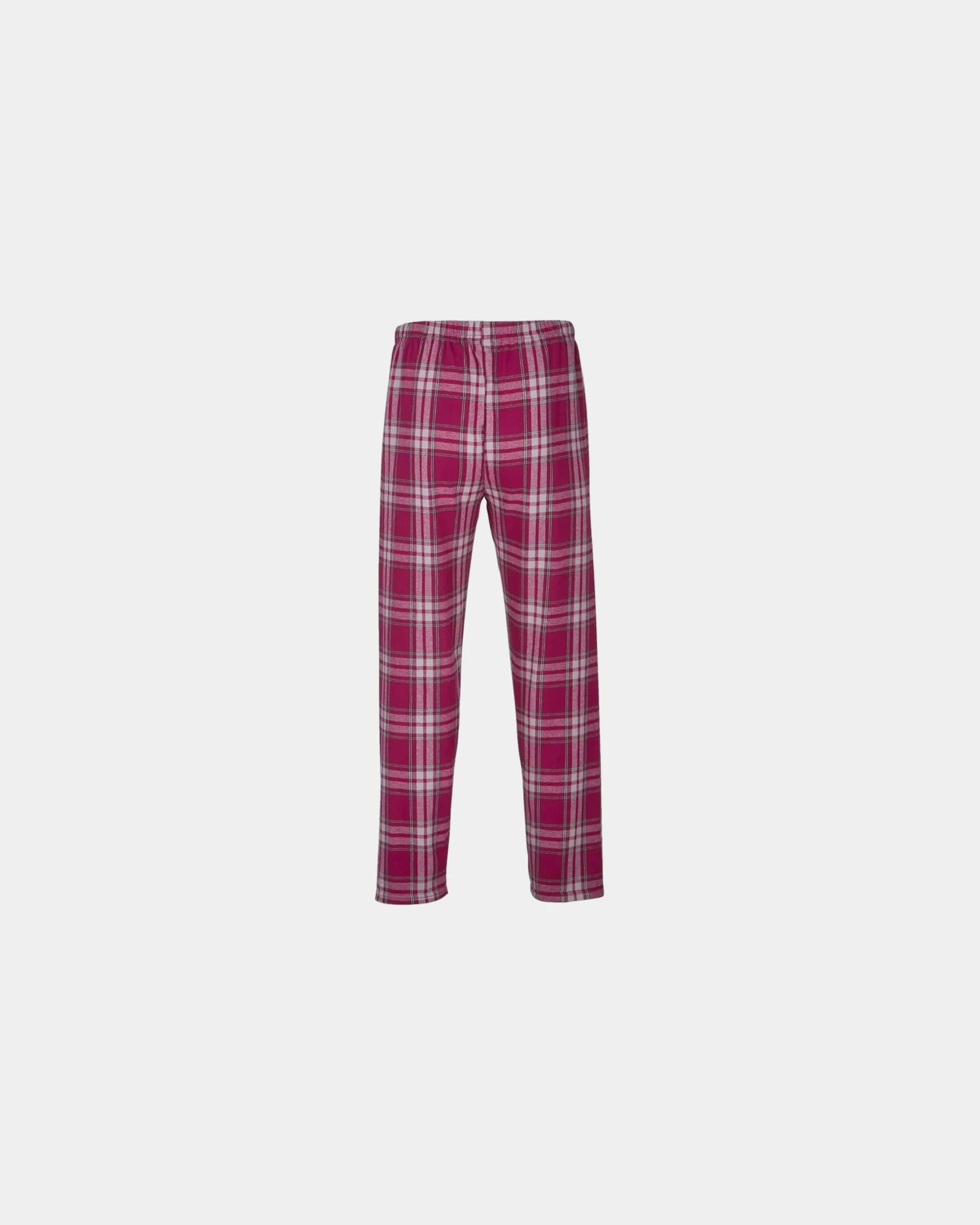 Custom cotton flannel pajama pants for men - Orchid Metro Plaid