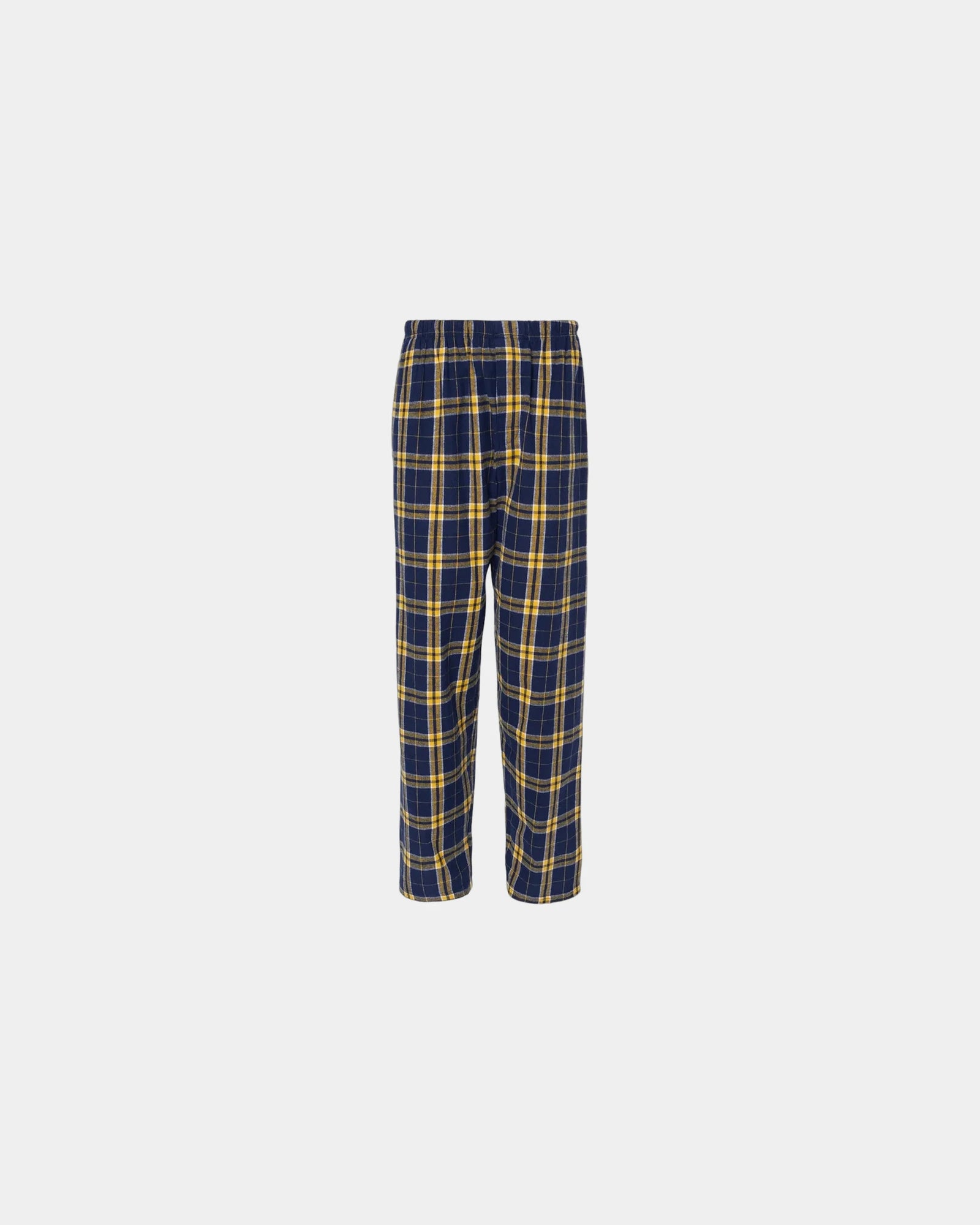 Custom cotton flannel pajama pants for men - Navy/ Gold