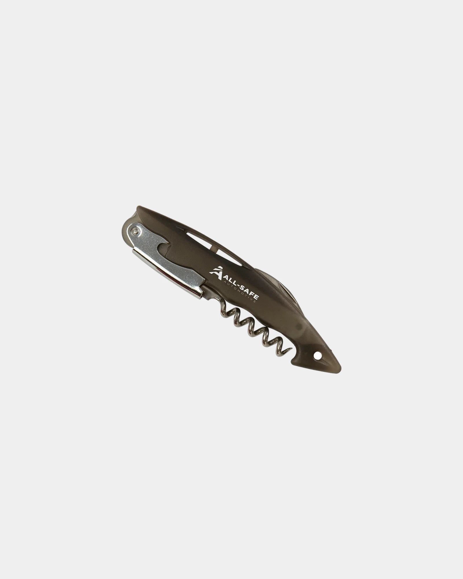 Custom ABS plastic wine opener with corkscrew design - Translucent Smoke