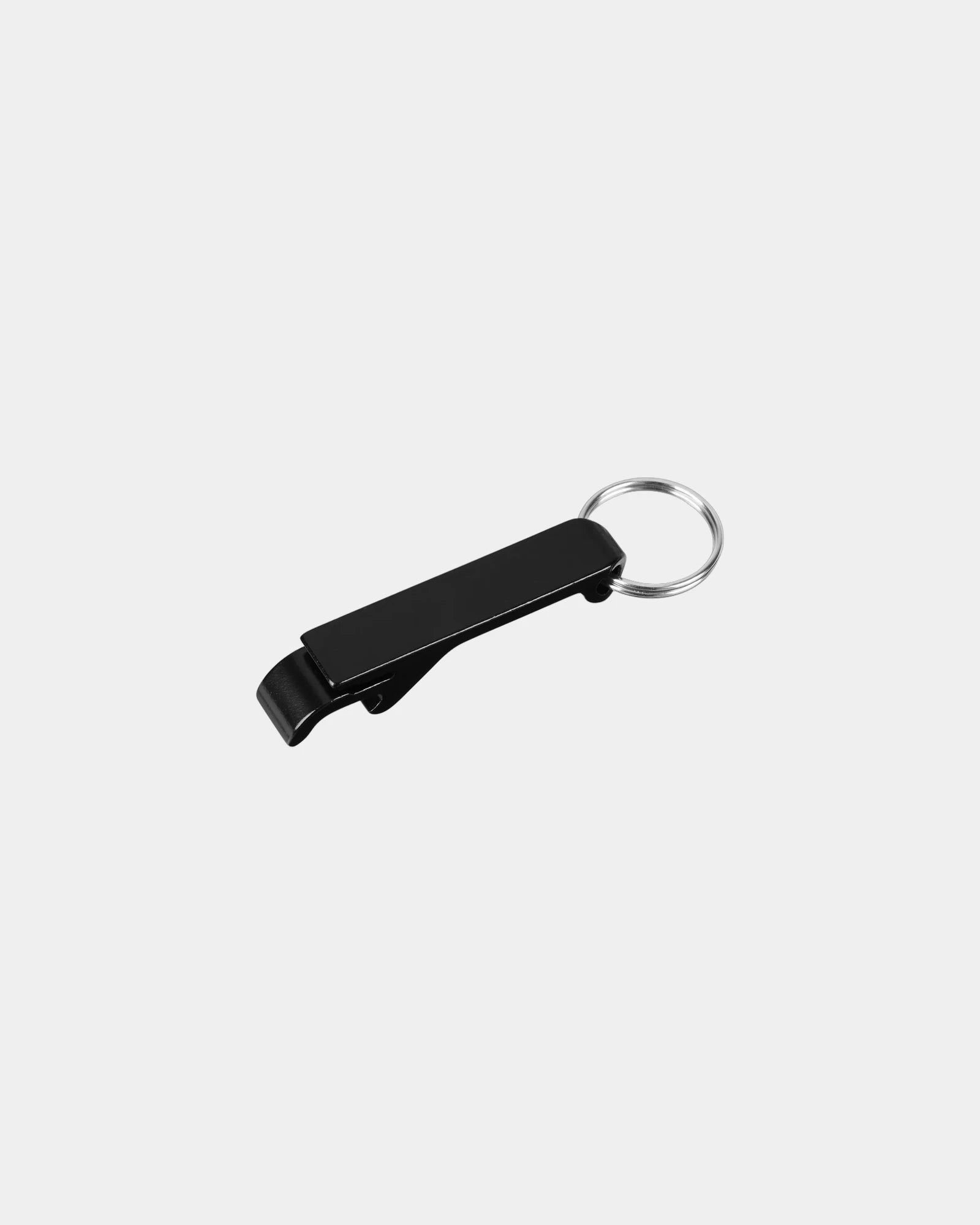Custom aluminum bottle opener keychain laser engraved - Black