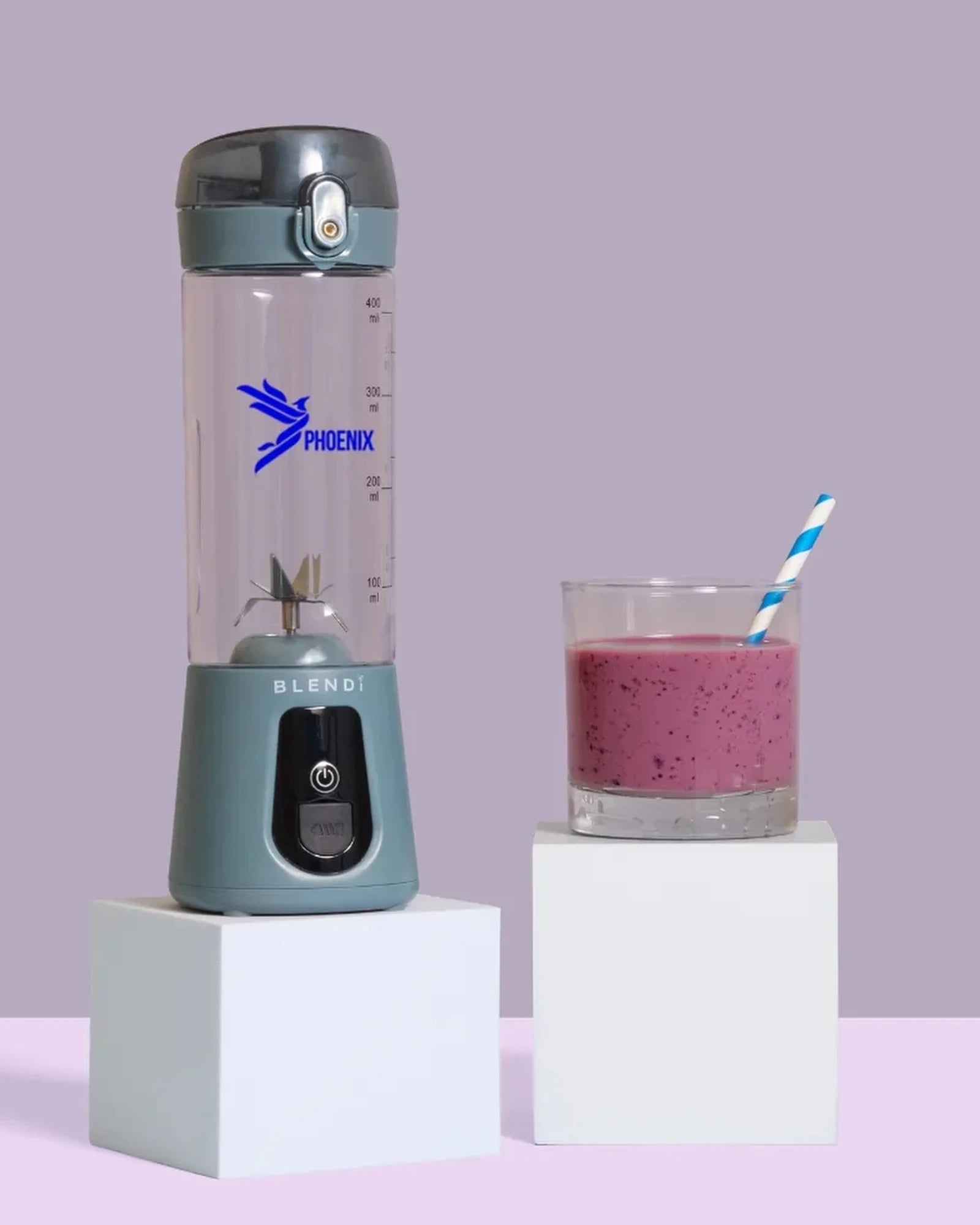 Custom portable blender 17 oz rechargeable travel bottle - 4