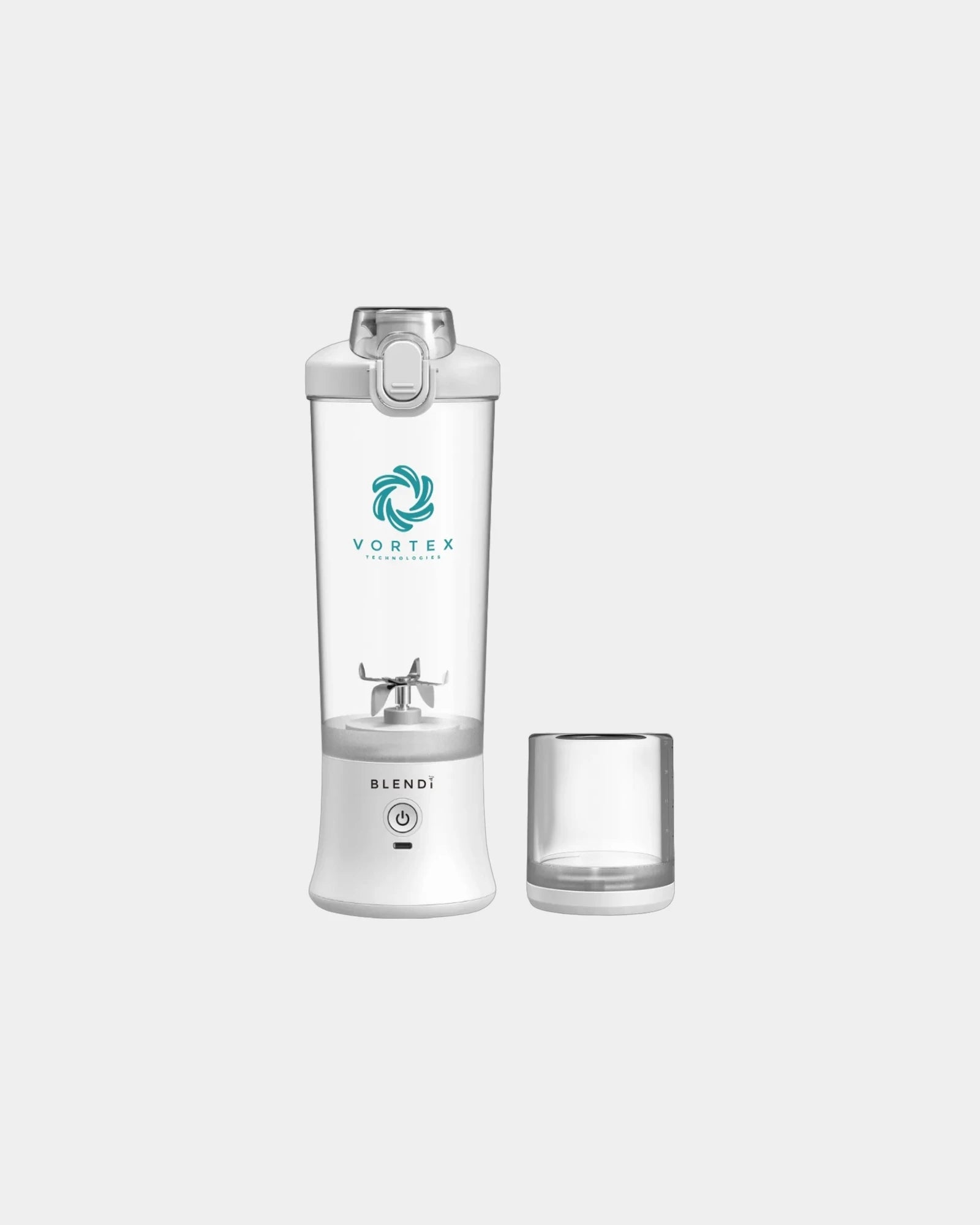 Custom portable blender 24 oz rechargeable water bottle - White