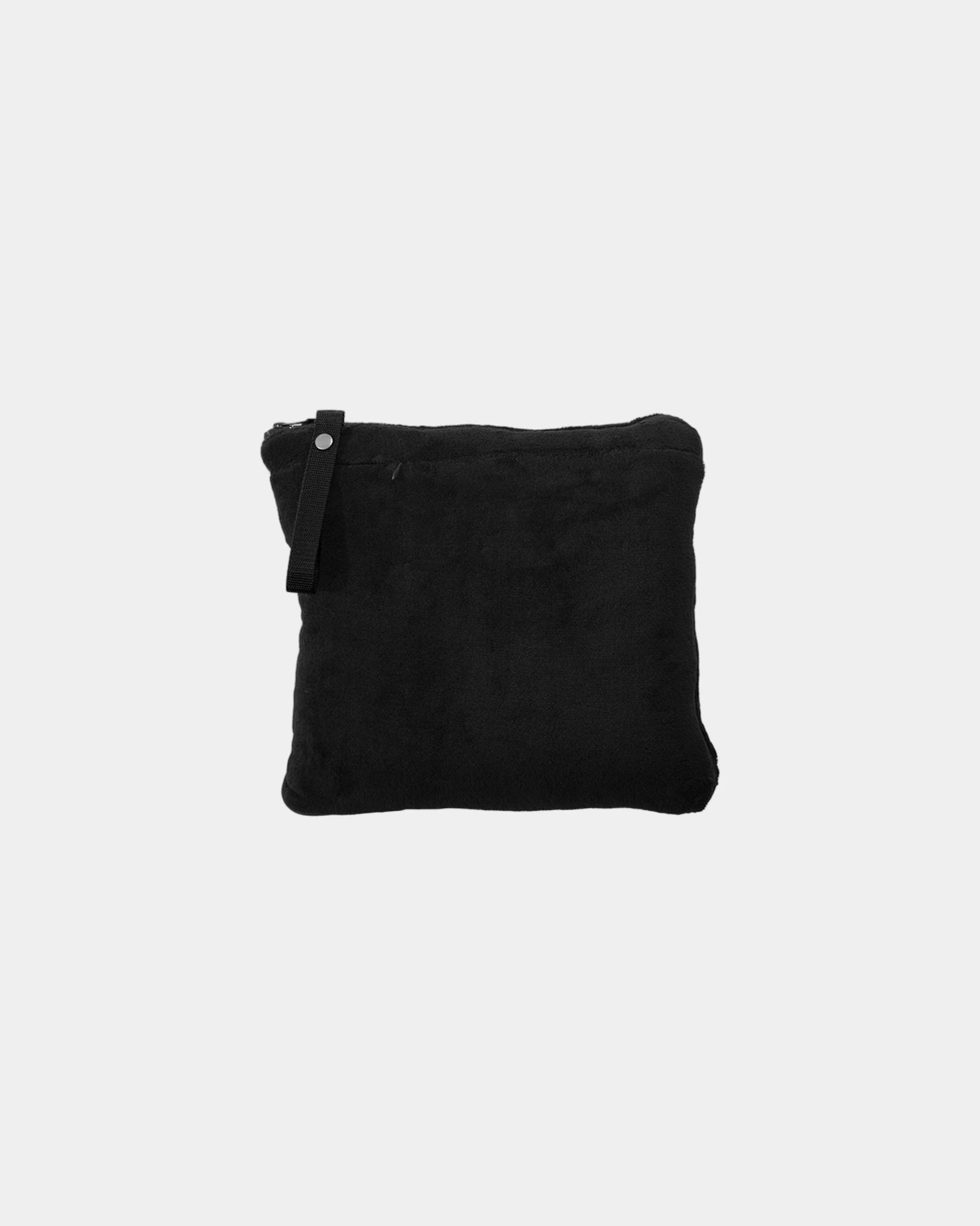 Custom packable travel blanket Port Authority pillow - Black