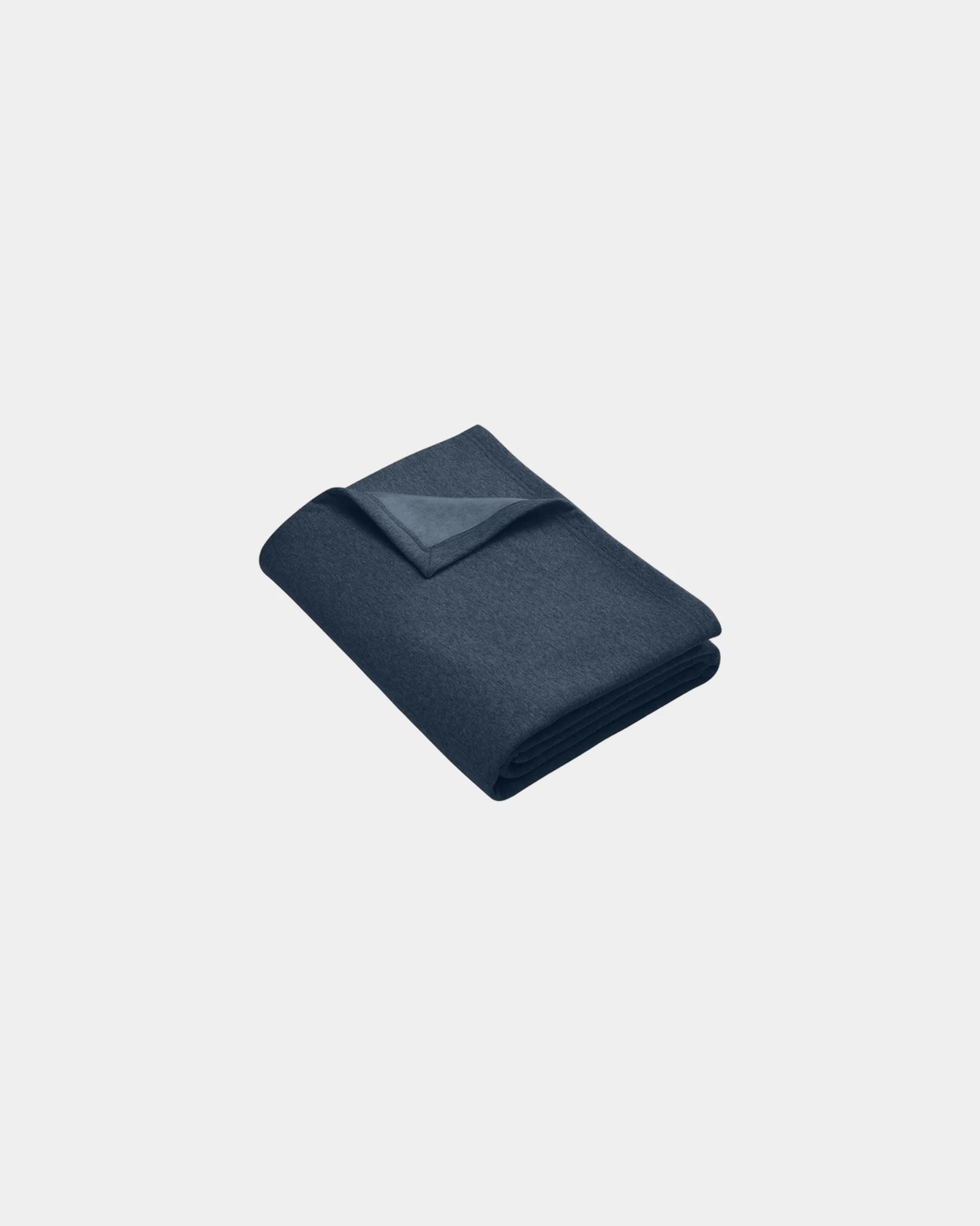 Custom cotton fleece sweatshirt blanket 50" x 60" - Heather Navy
