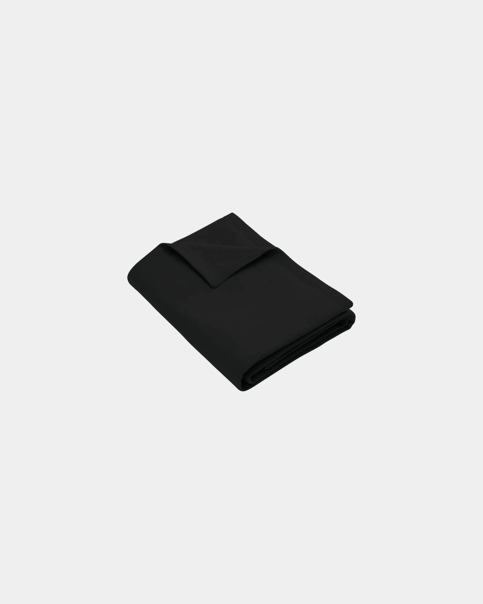 Custom cotton fleece sweatshirt blanket 50" x 60" - Jet Black