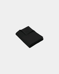 Custom cotton fleece sweatshirt blanket 50" x 60" - Jet Black