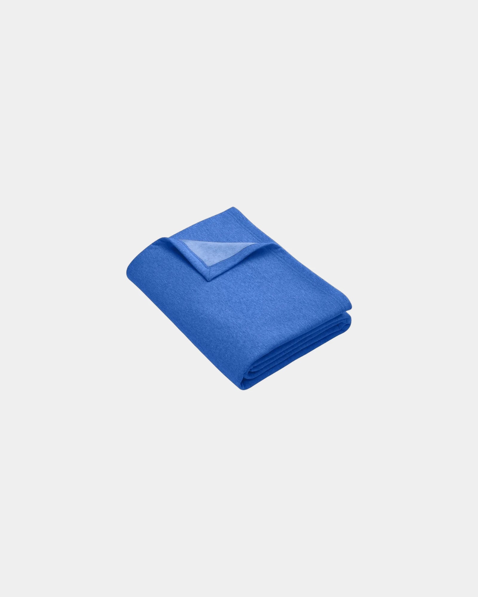 Custom cotton fleece sweatshirt blanket 50" x 60" - Heather Royal