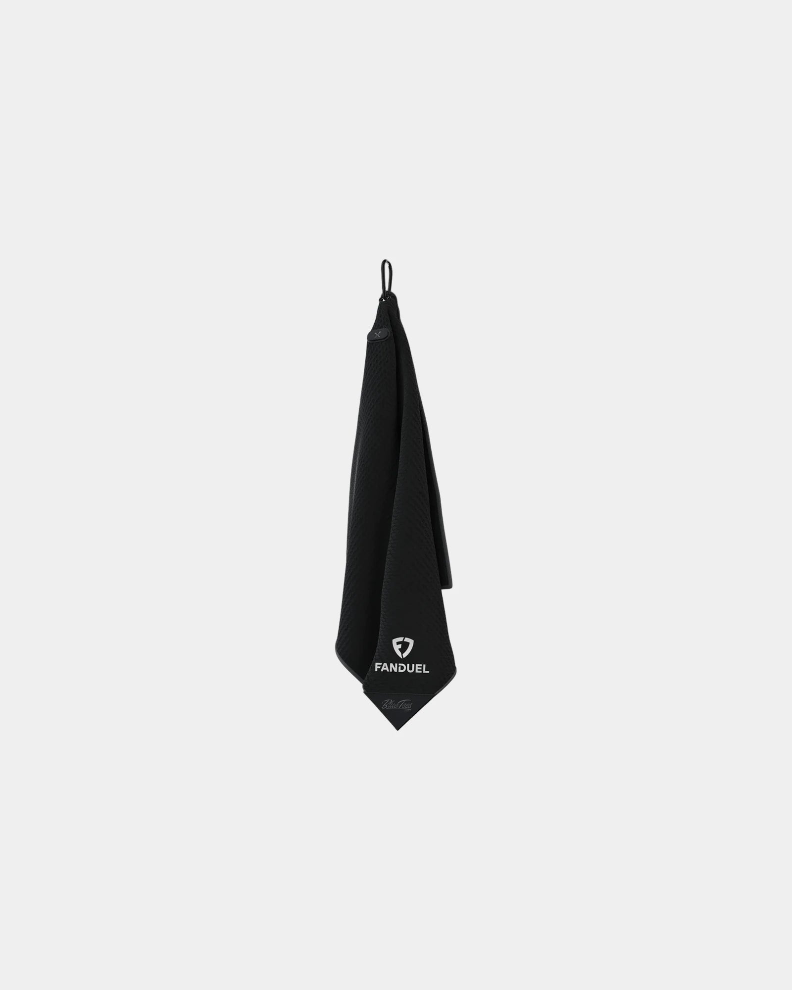 Custom magnetic microfiber golf utility towel - Black