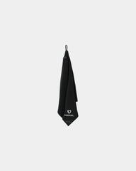 Custom magnetic microfiber golf utility towel - Black