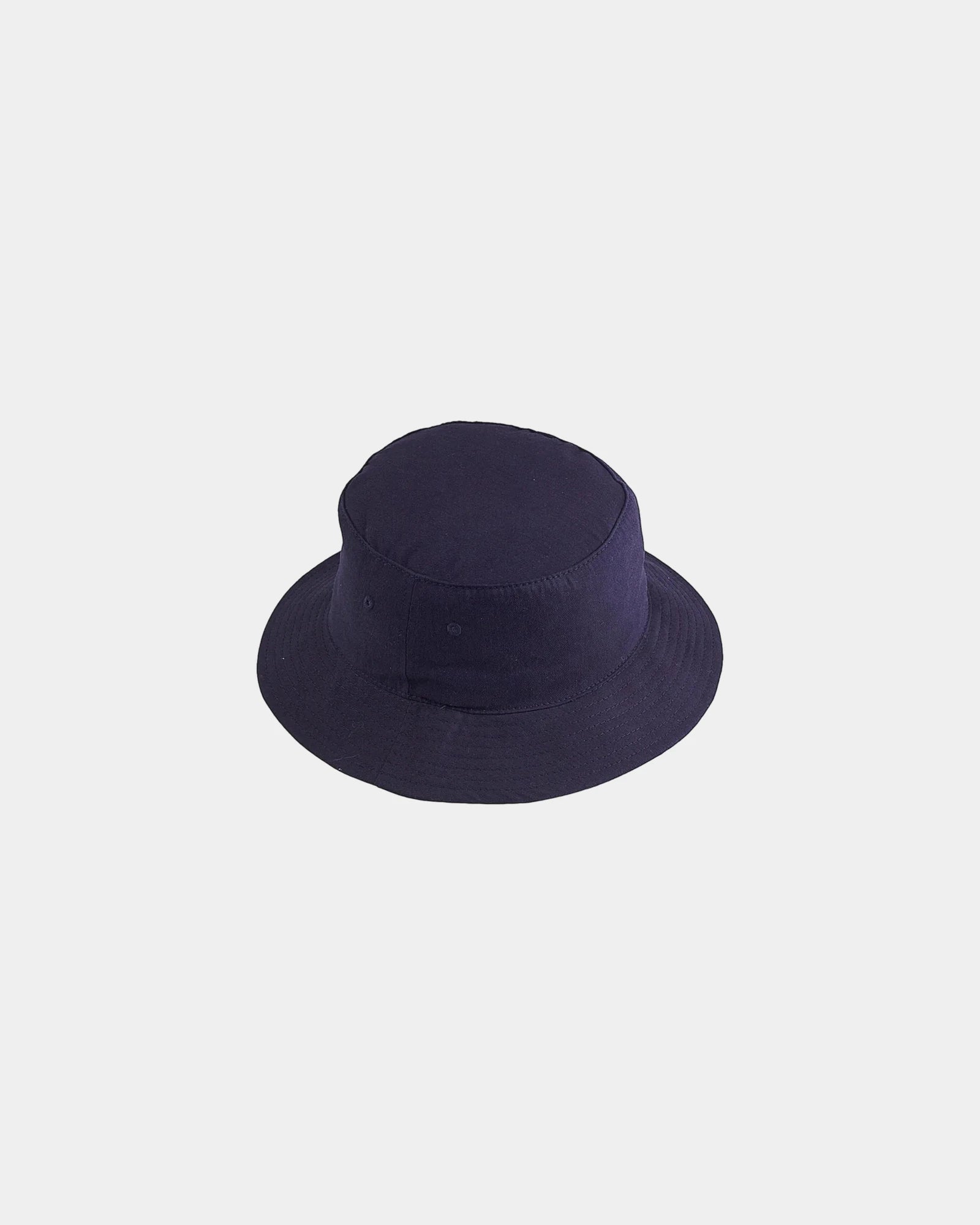 Custom cotton twill crusher bucket hat with eyelets - Navy