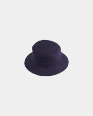Custom cotton twill crusher bucket hat with eyelets - Navy