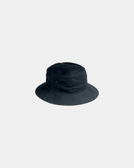Custom cotton twill crusher bucket hat with eyelets - Black