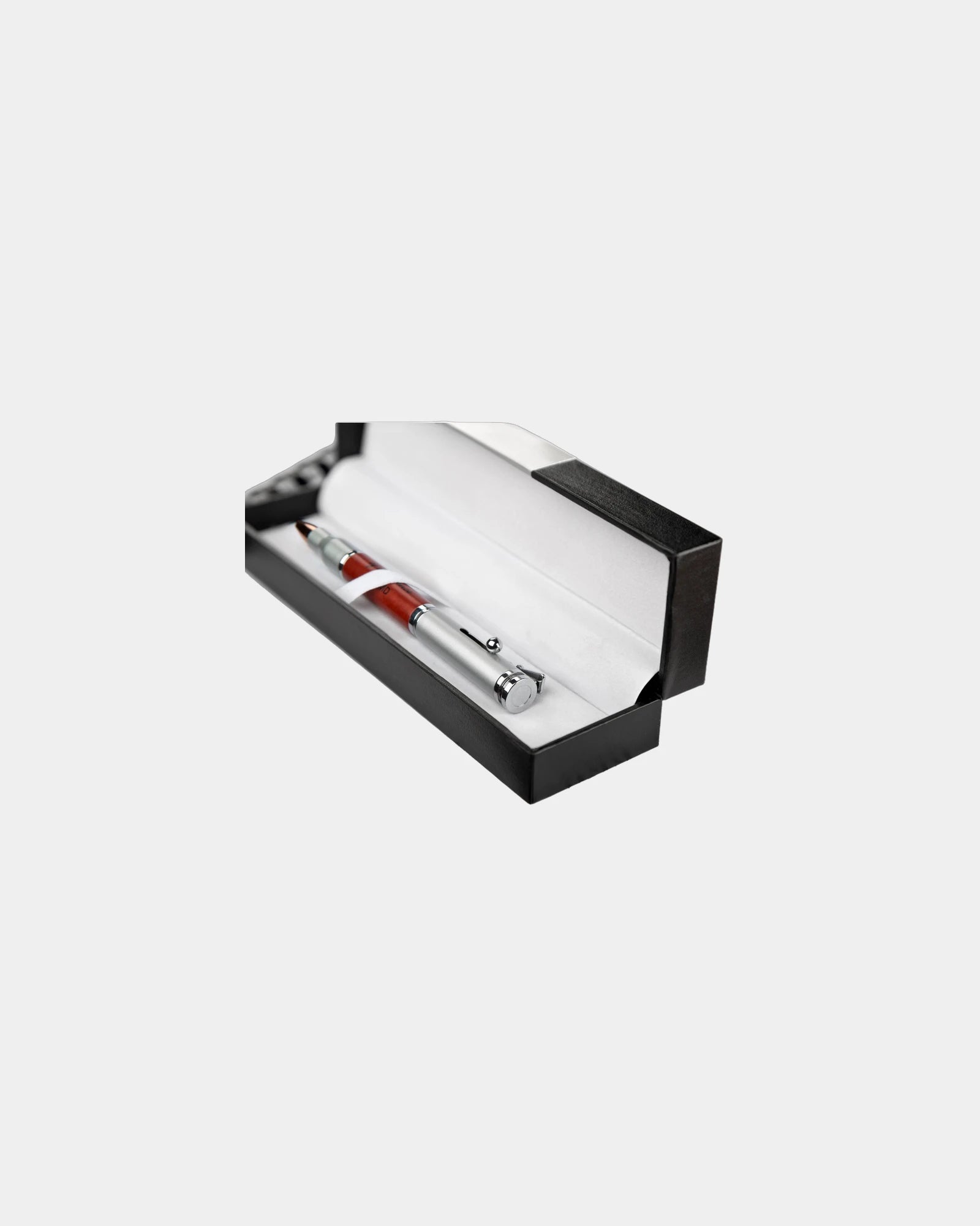 Custom cardboard pen gift box with metal plate insert - 2