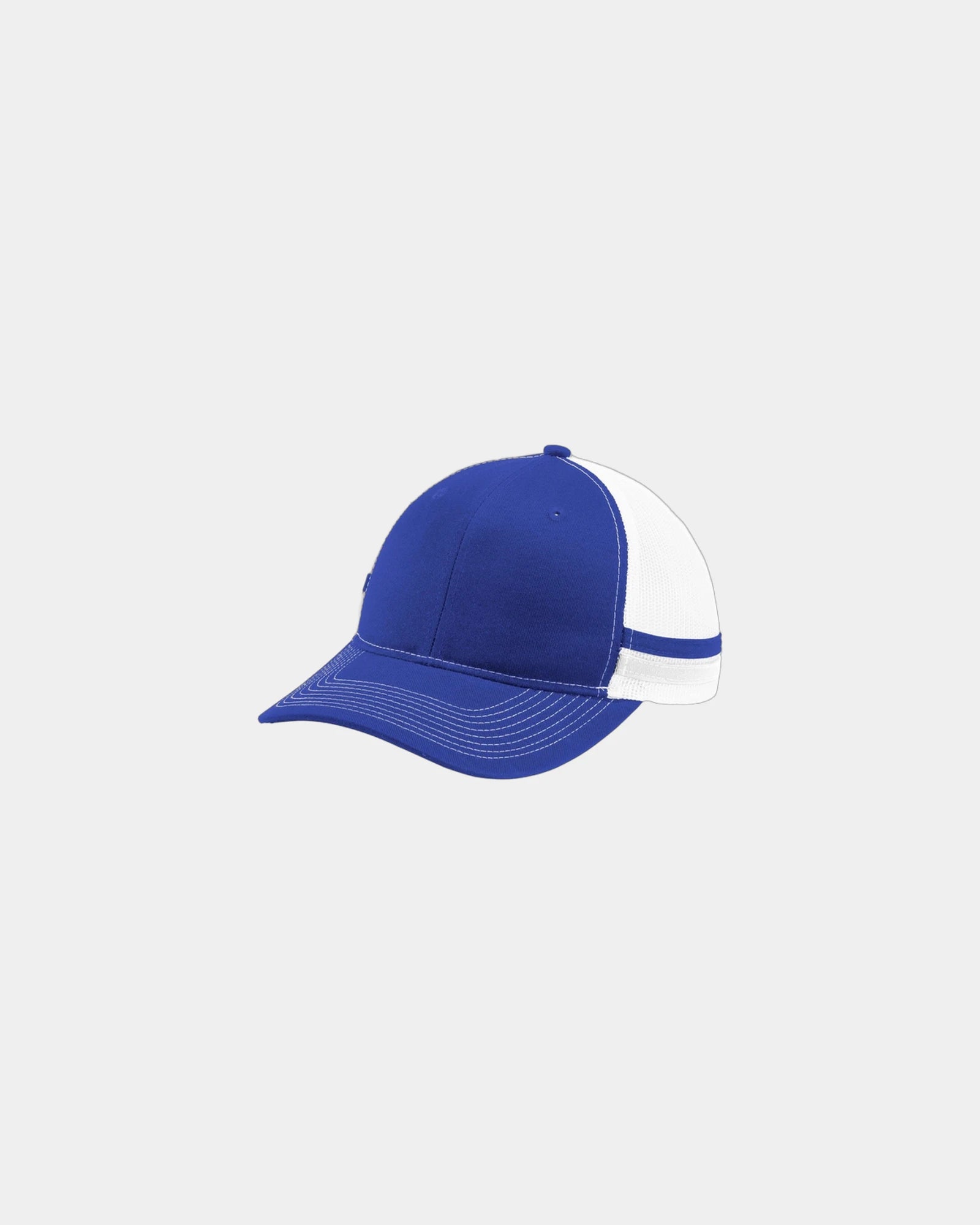 Custom cotton twill Port Authority snapback trucker cap - Patriot Blue/ Patriot Blue/ White