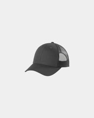 Custom low-profile Port Authority snapback trucker cap - Grey Steel