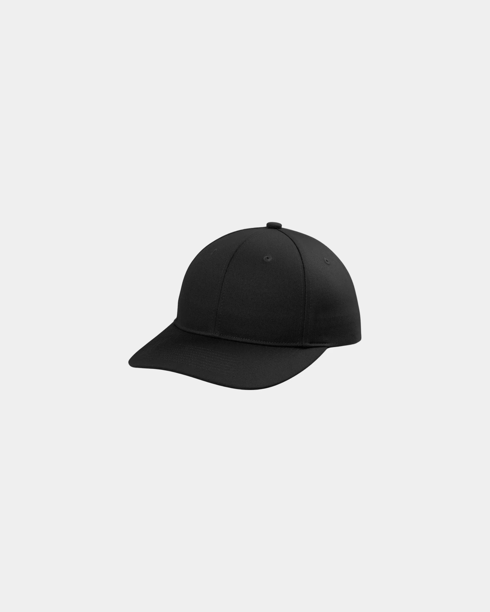 Custom cotton twill Port Authority snapback cap - Black