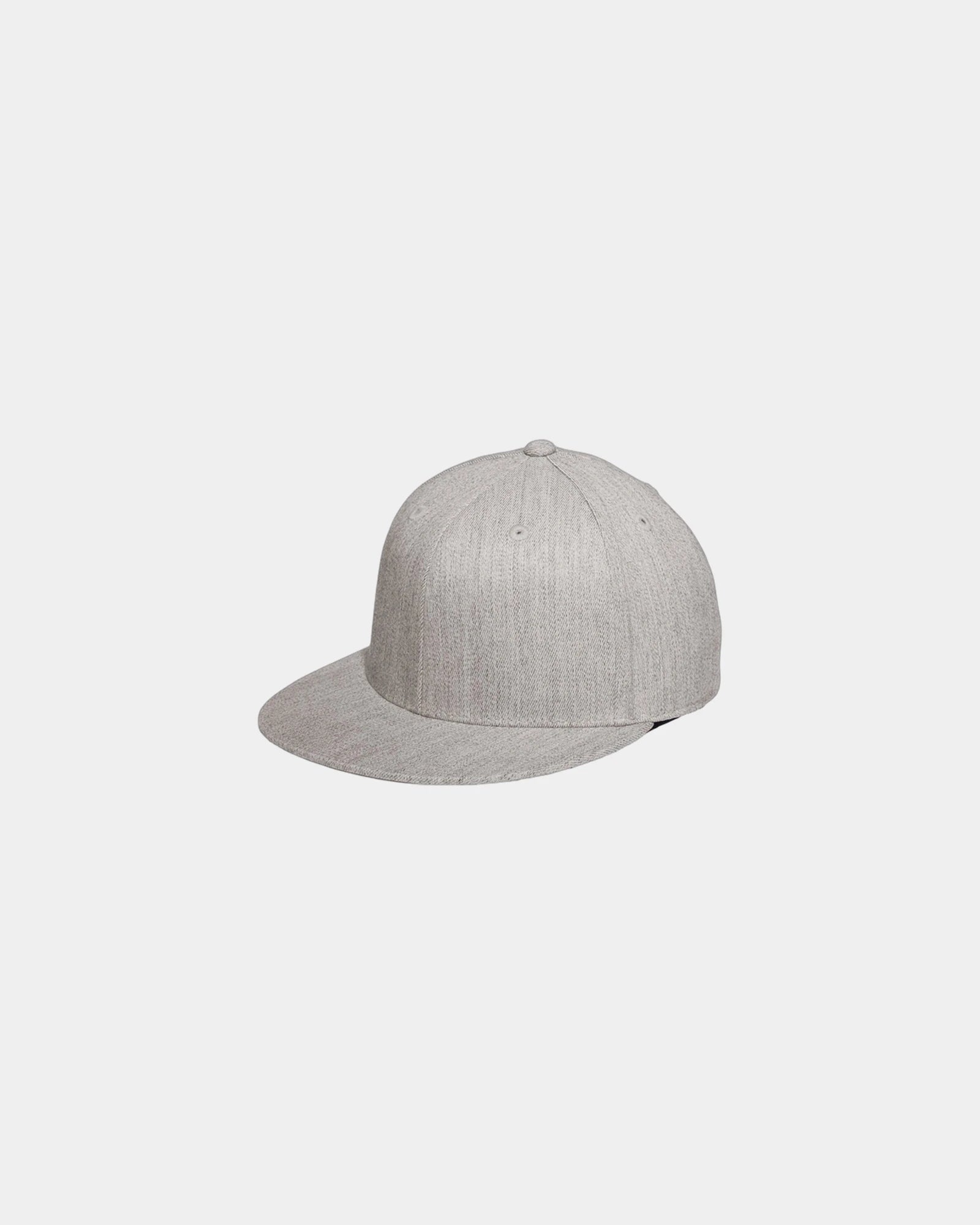 Custom flat bill cap Port Authority Flexfit 210 - Heather Grey