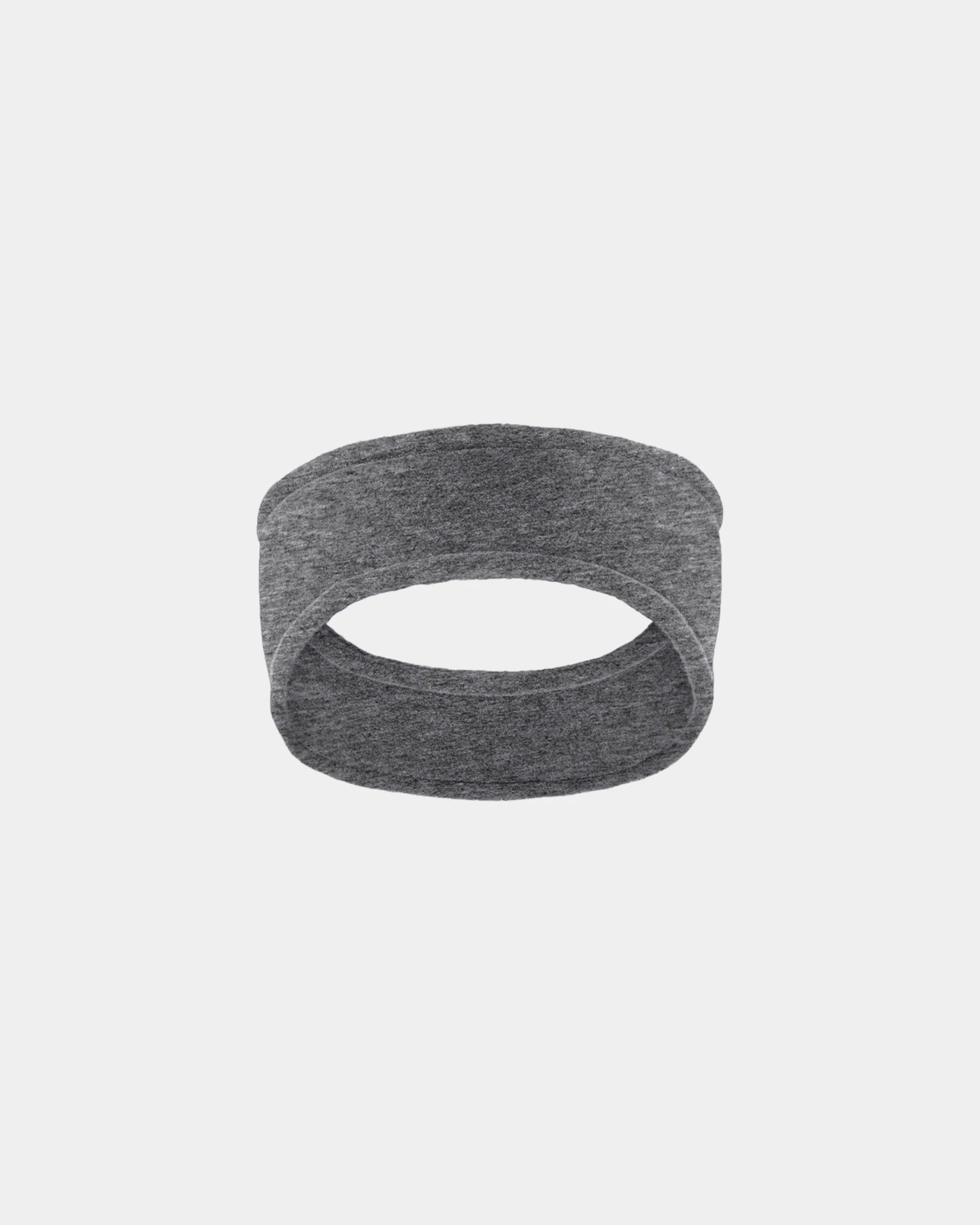 Custom stretch fleece headband for cool weather wear - Midnight Heather